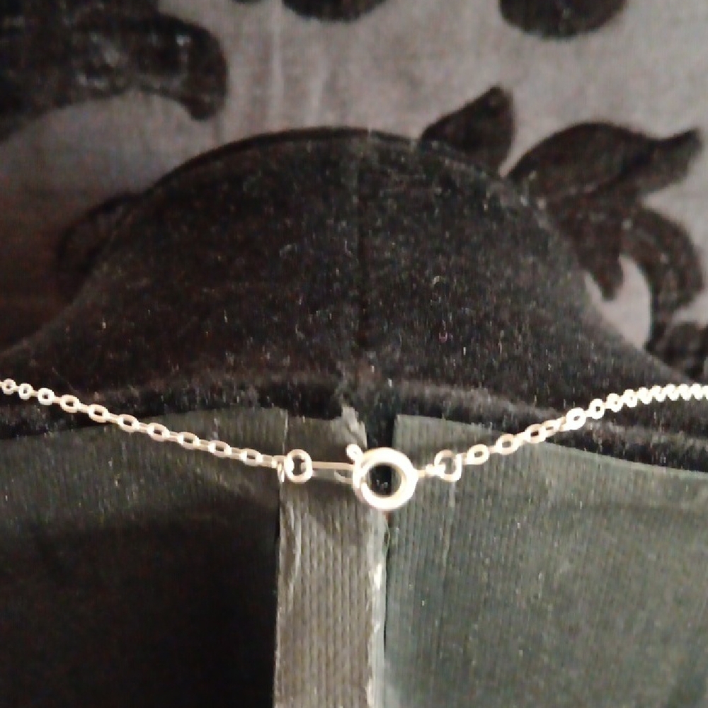Garnet Solitaire Necklace - Picture 3 of 12